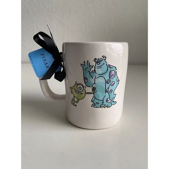 Rae Dunn THE SCREAM TEAM Double Sided Mug Monsters Inc Pixar SULLY Mike WAZOWSKI - Picture 1 of 9